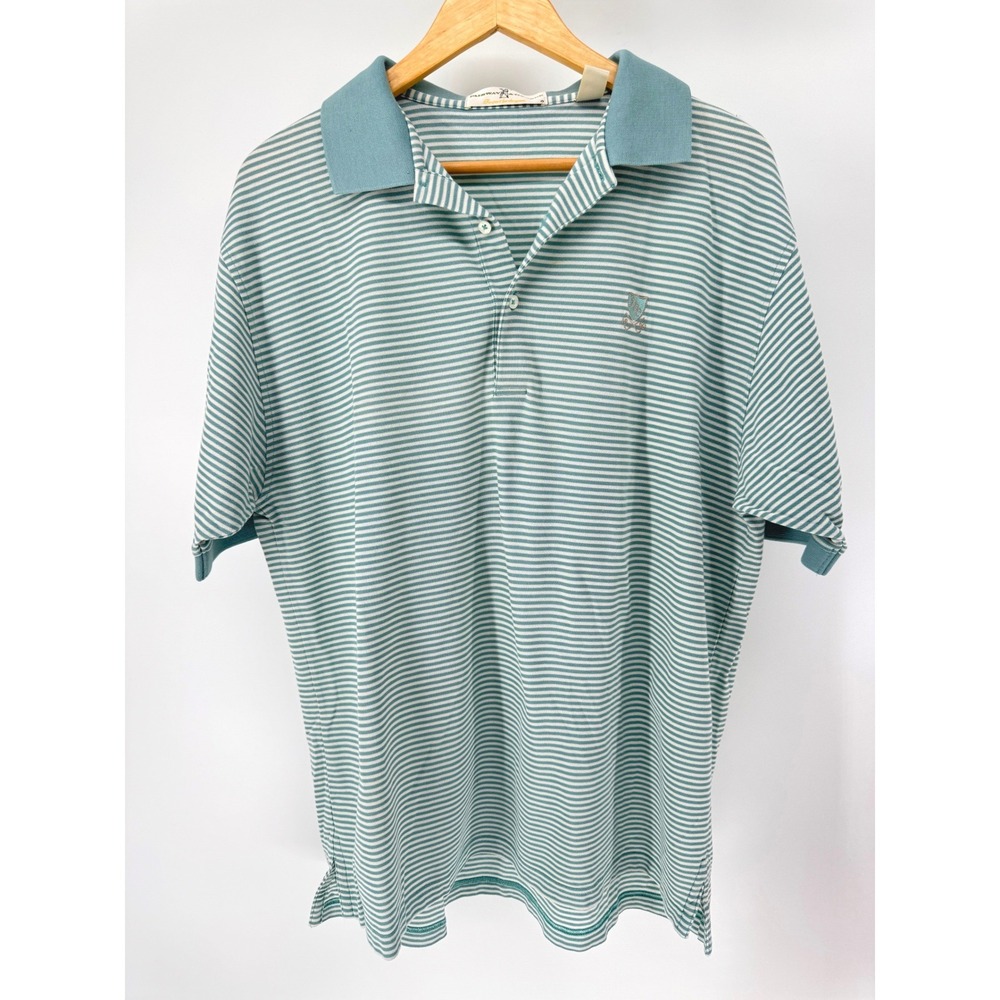 Fairway & Greene x Plainfield Country Club  Polo Golf Shirt Mens L Green